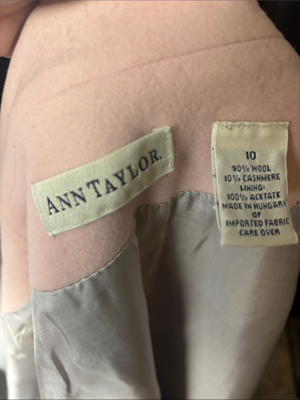 Ann Taylor Pale Blush Pink Single-Breasted Blazer - Picture 5 of 5
